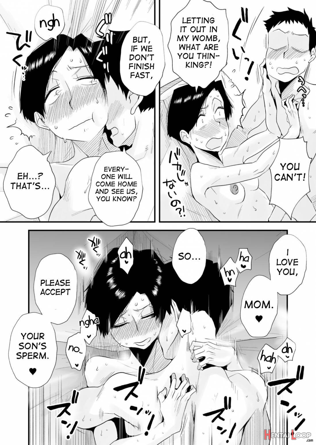 46-sai Hinnyuu Haha to no Kinshin SEX page 40