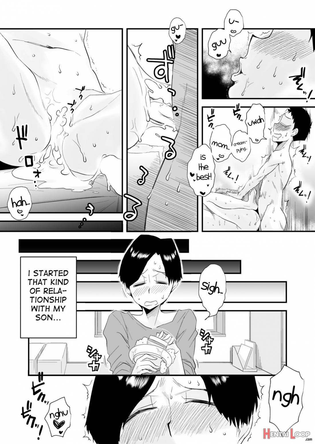 46-sai Hinnyuu Haha to no Kinshin SEX page 43