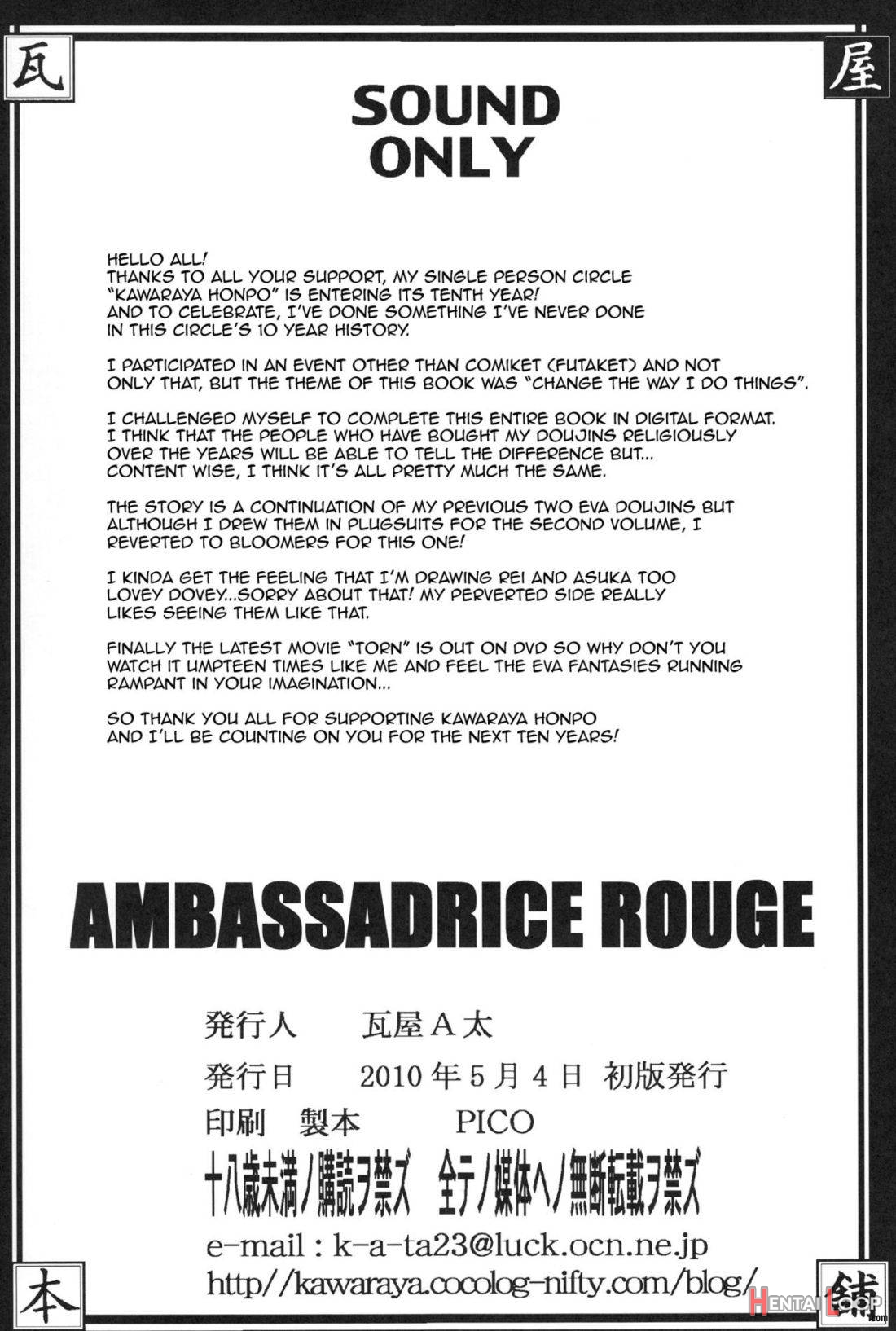 Ambassadrice Rouge page 31