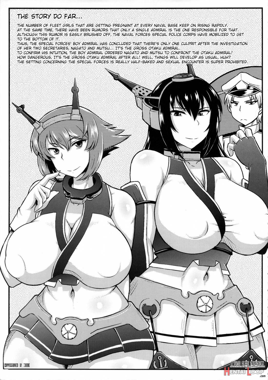 Big Seven Seishoku Sakusen ~ Yoso no Chinjufu no Nagato to Mutsu ni Sennou Tanshoutou Shousha! Sukihoudai Pakotte Onaka o Big ni Shichau Hon~ page 2