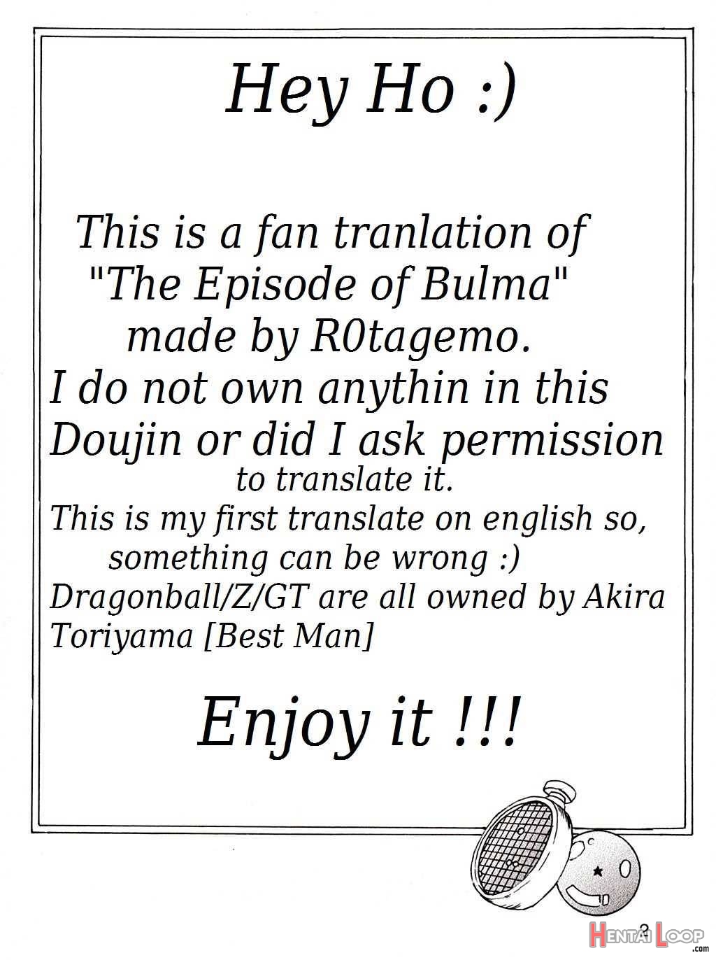 DRAGONBALL EB1 EPISODE OF BULMA page 3