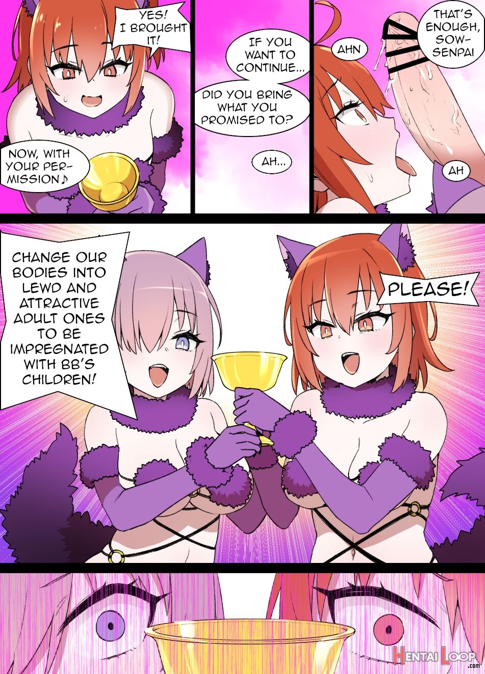 Fgo Brainwashing Singularity Gudako & Mashu Bimbofication page 2