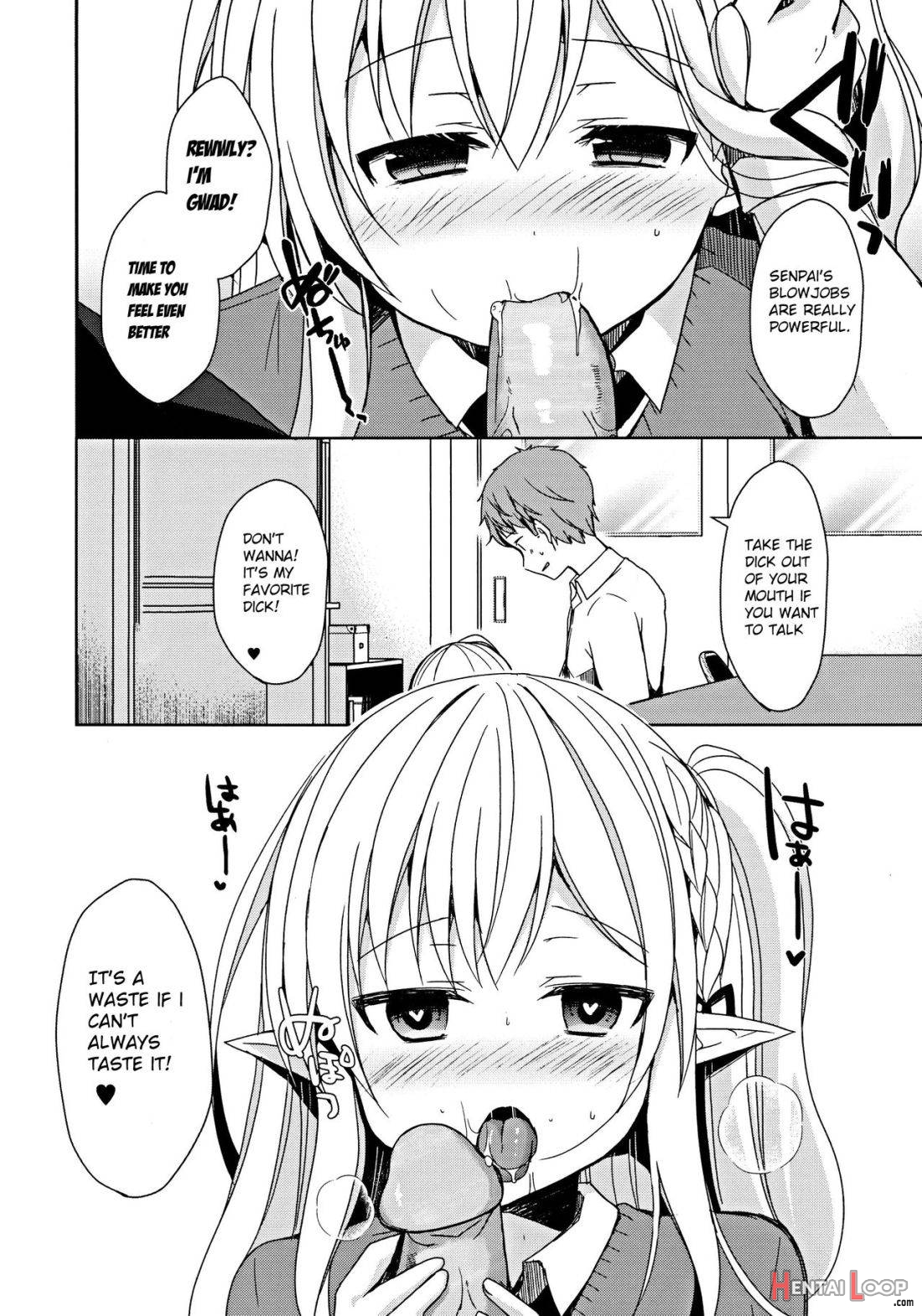 Fujun Ishu Kouyuu Ore to Elf Senpai no Love Love Saimin Seikatsu page 13