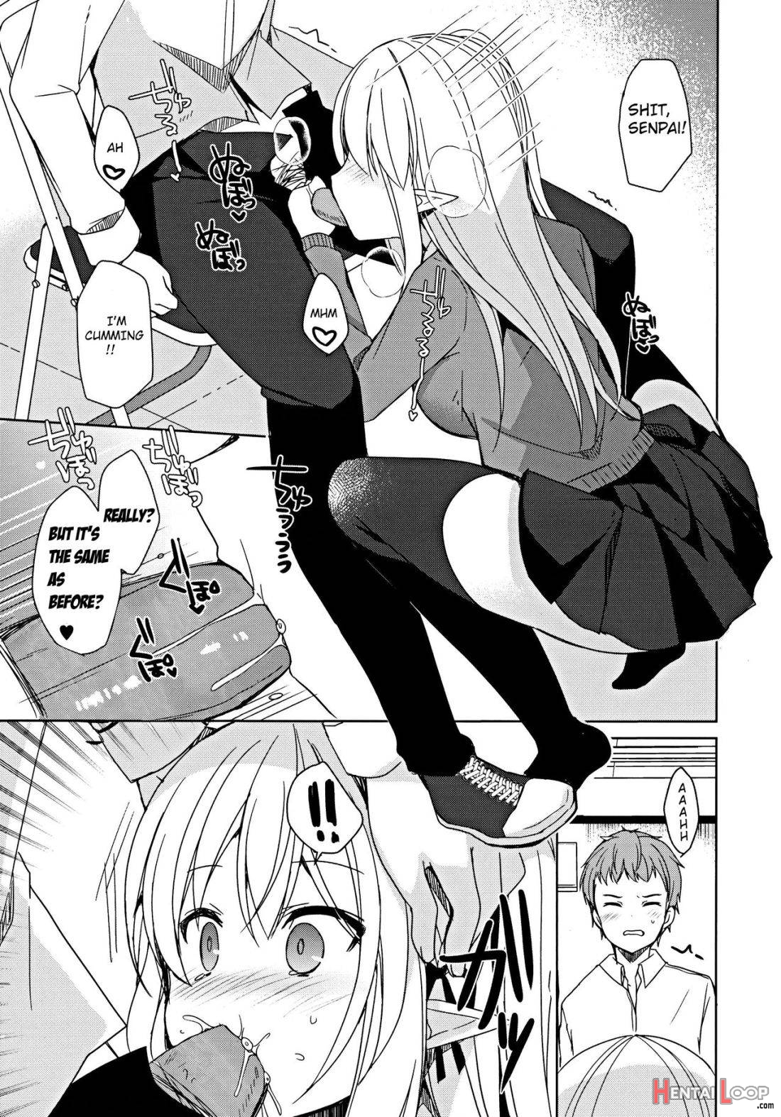 Fujun Ishu Kouyuu Ore to Elf Senpai no Love Love Saimin Seikatsu page 14