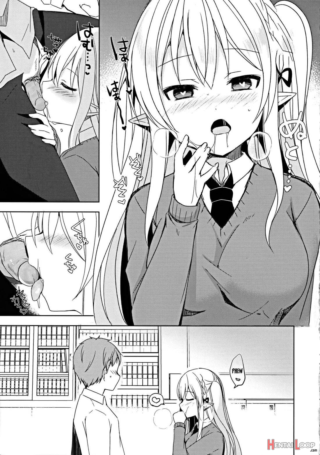 Fujun Ishu Kouyuu Ore to Elf Senpai no Love Love Saimin Seikatsu page 16