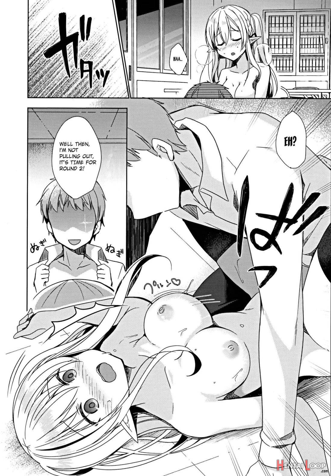 Fujun Ishu Kouyuu Ore to Elf Senpai no Love Love Saimin Seikatsu page 25