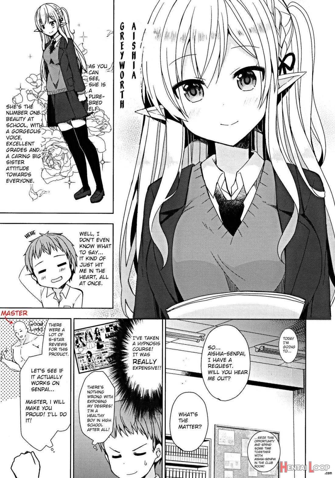 Fujun Ishu Kouyuu Ore to Elf Senpai no Love Love Saimin Seikatsu page 4