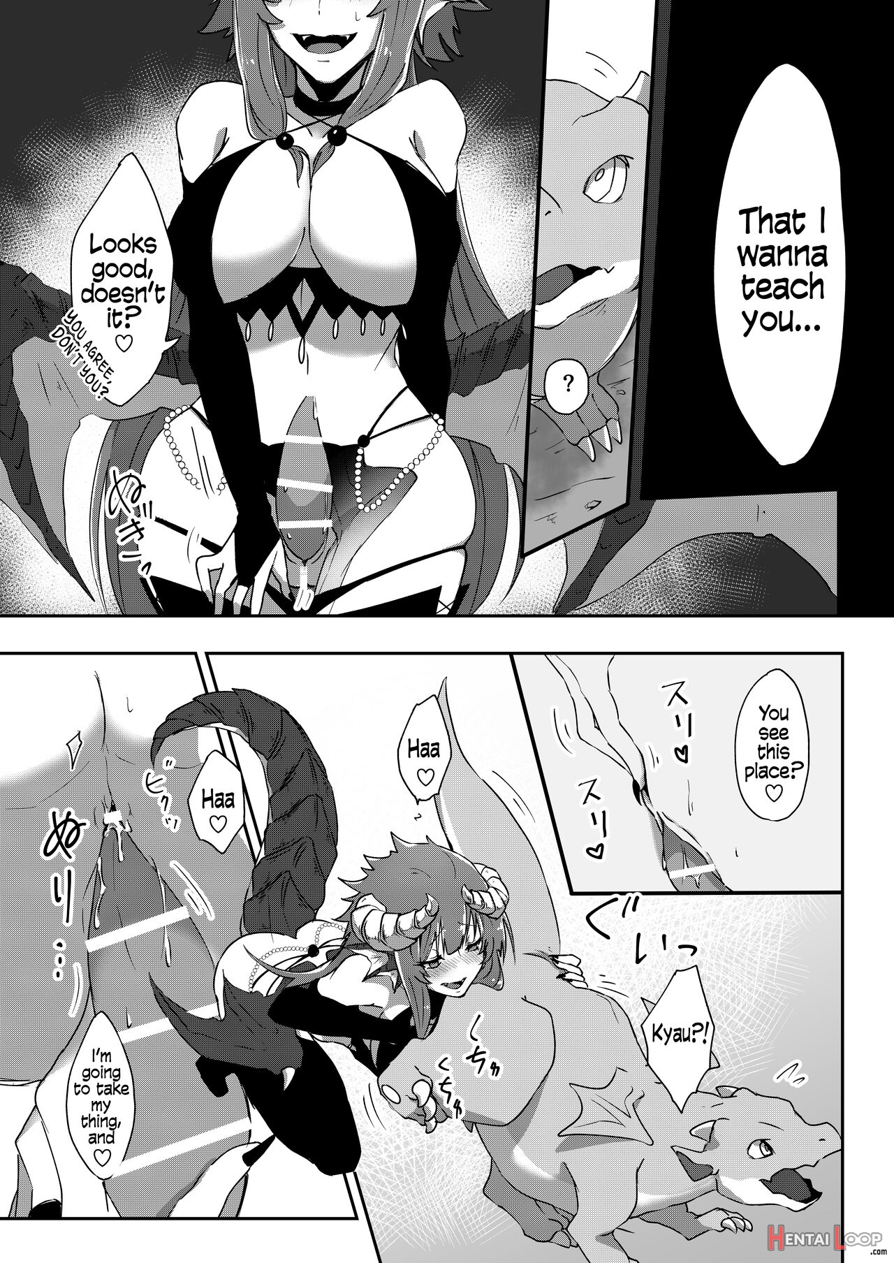 Futanari Dragon-chan Will Teach You page 13