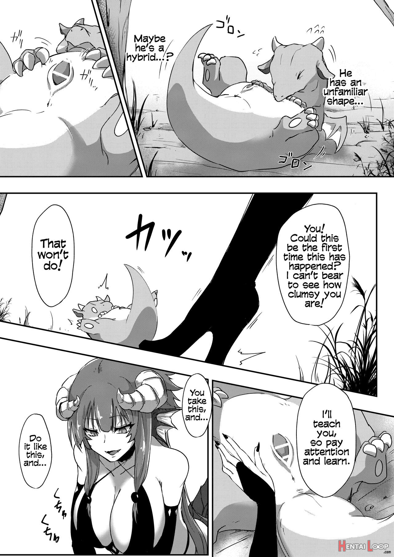 Futanari Dragon-chan Will Teach You page 7
