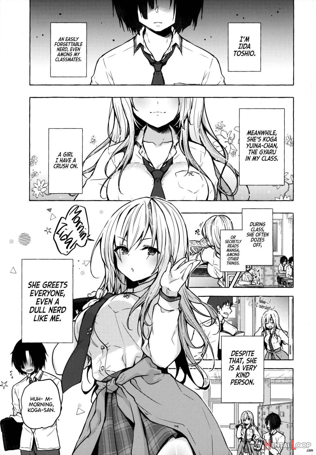 Gyaru Yuina-chan to Ecchi -Kataomoi no Kanojo ga Boku ni Sekimen!? page 2