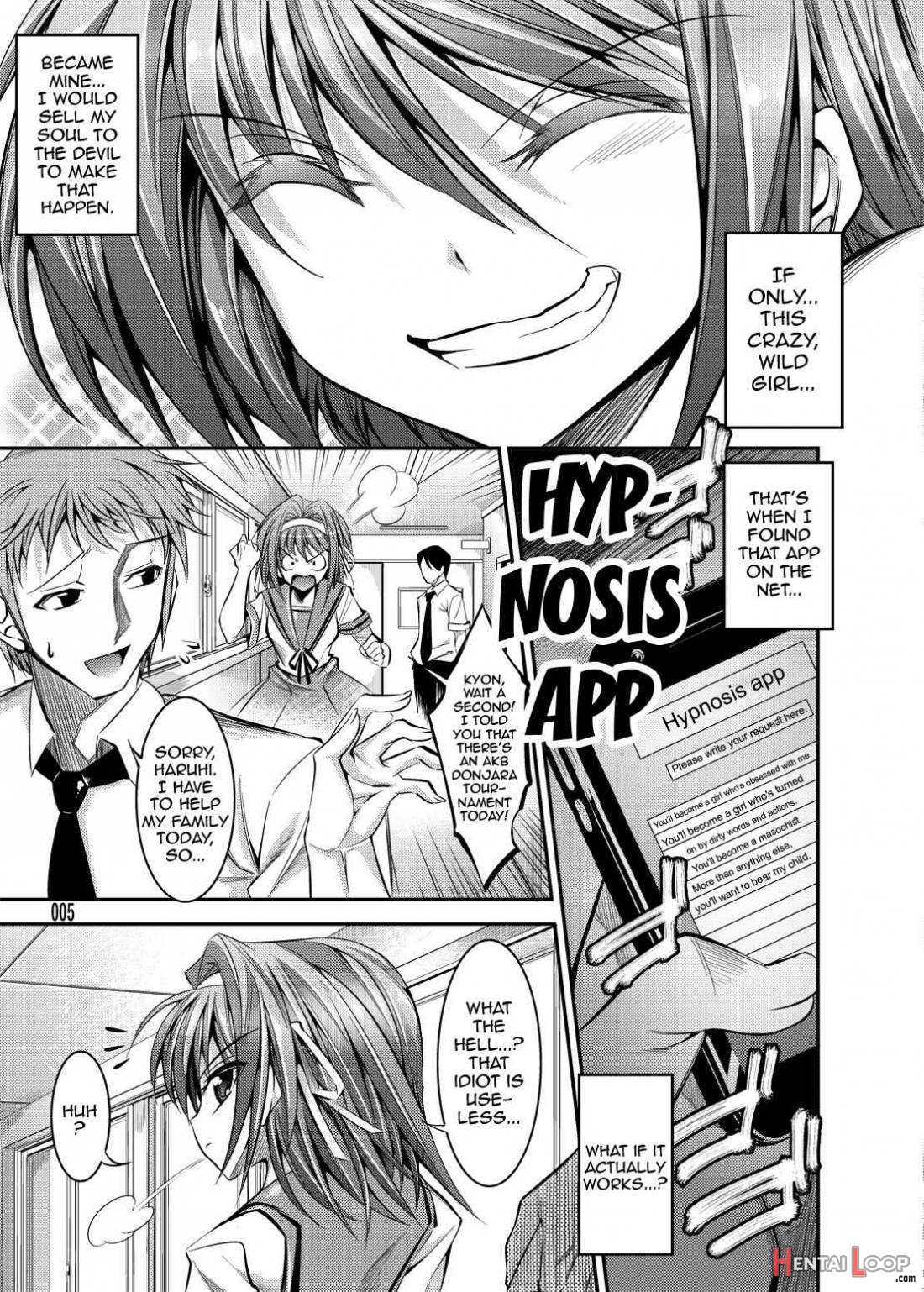 Haruhi ga Yasashiku Fude Kudashi Shitekureru Hon page 3