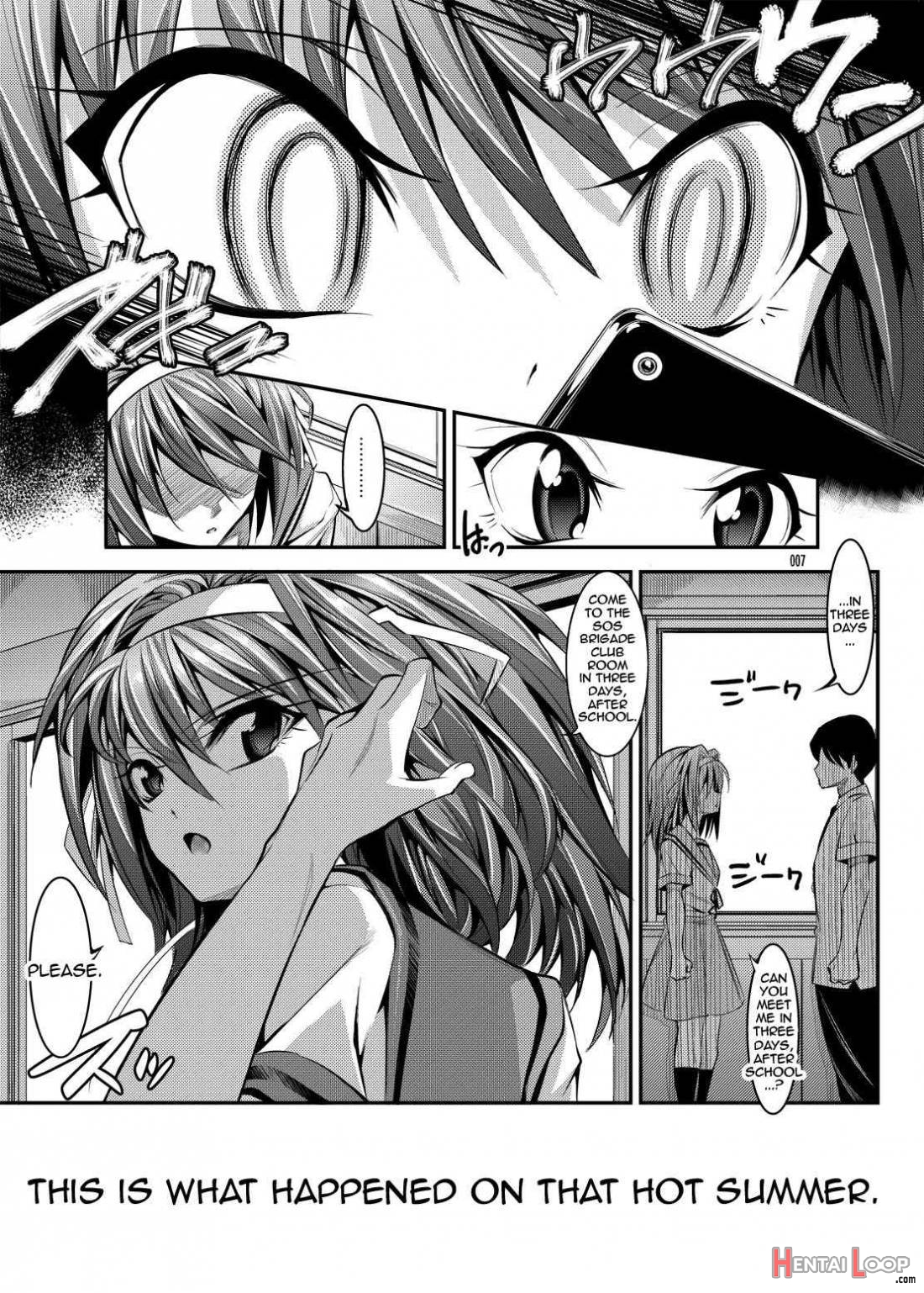 Haruhi ga Yasashiku Fude Kudashi Shitekureru Hon page 5