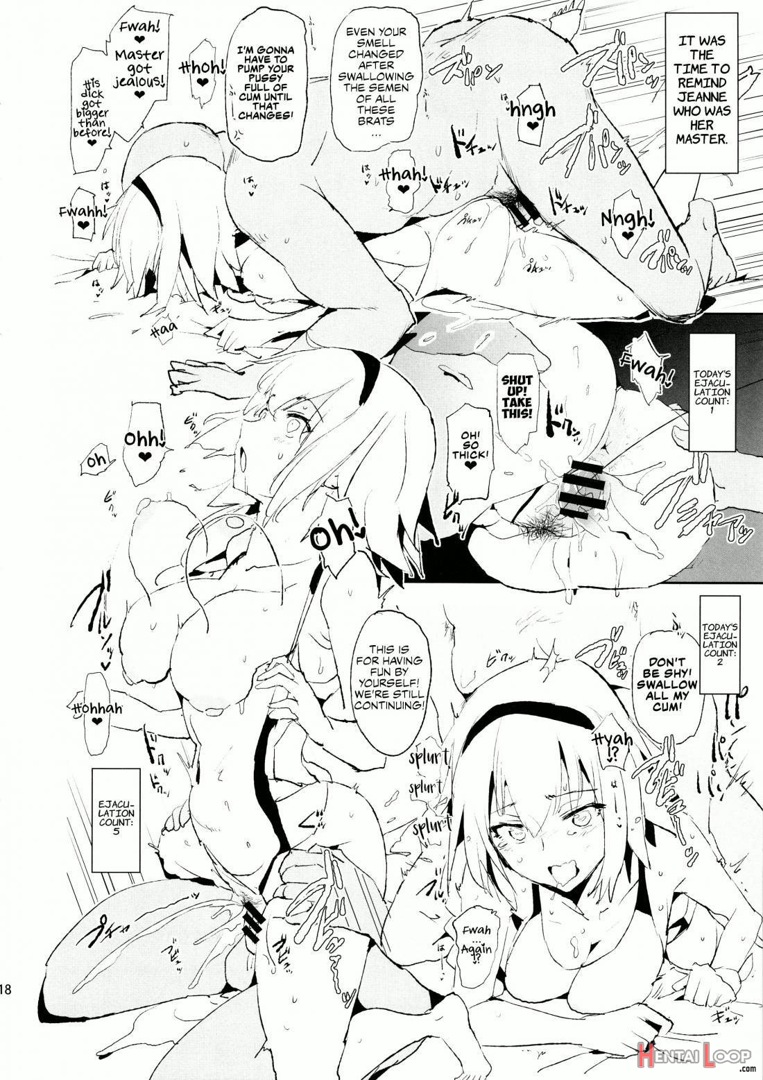 Jeanne VS Saimin Dosukebe Tanetsuke Oji-san + Omake Paper page 17