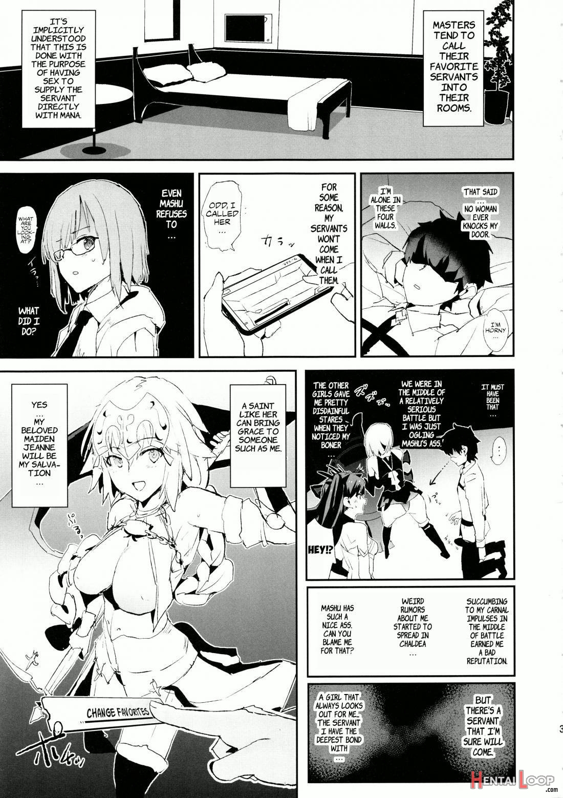 Jeanne VS Saimin Dosukebe Tanetsuke Oji-san + Omake Paper page 2