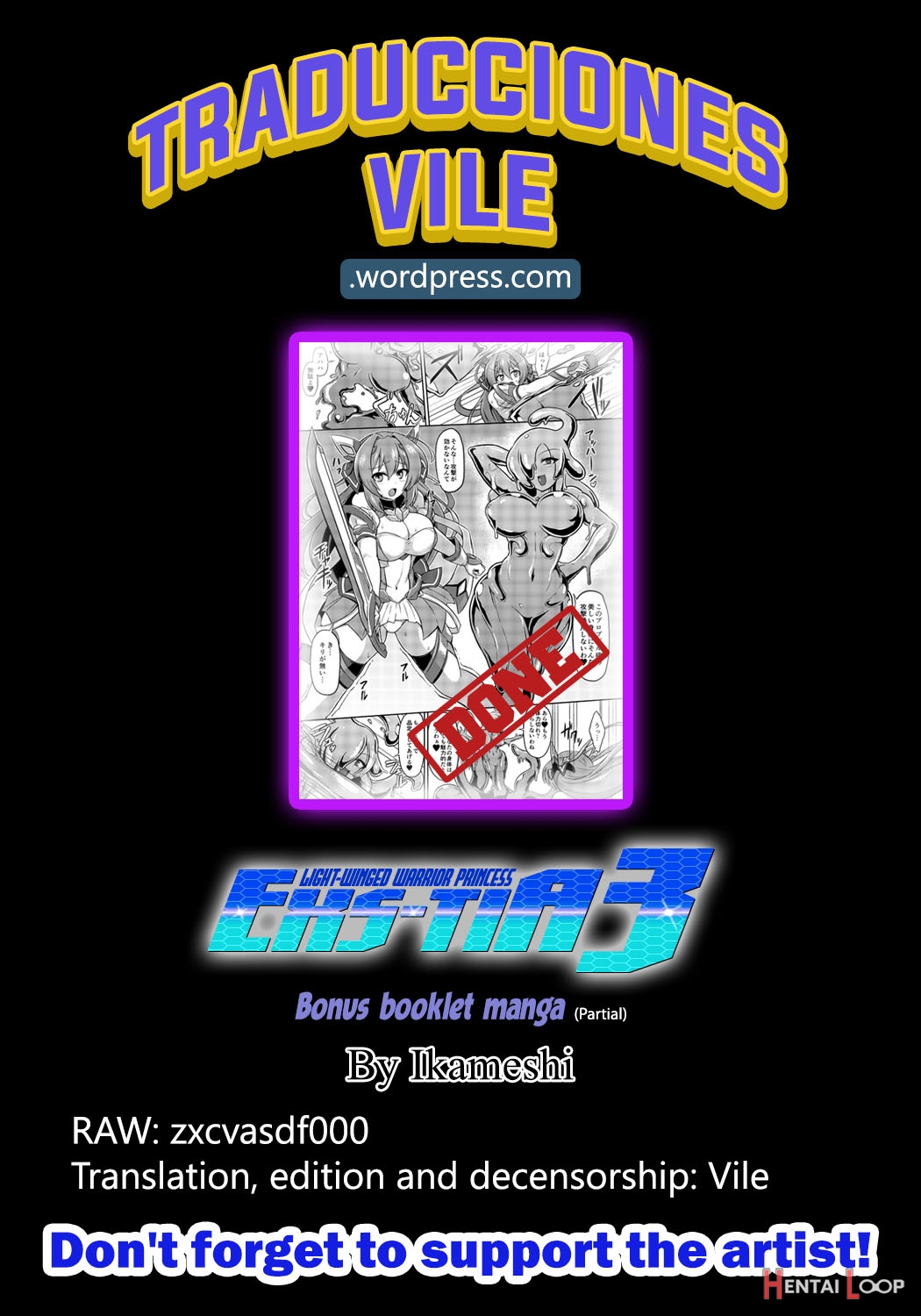 Light-winged Warrior Princess Exs-tia 3 - Bonus Booklet Manga =vile= page 11