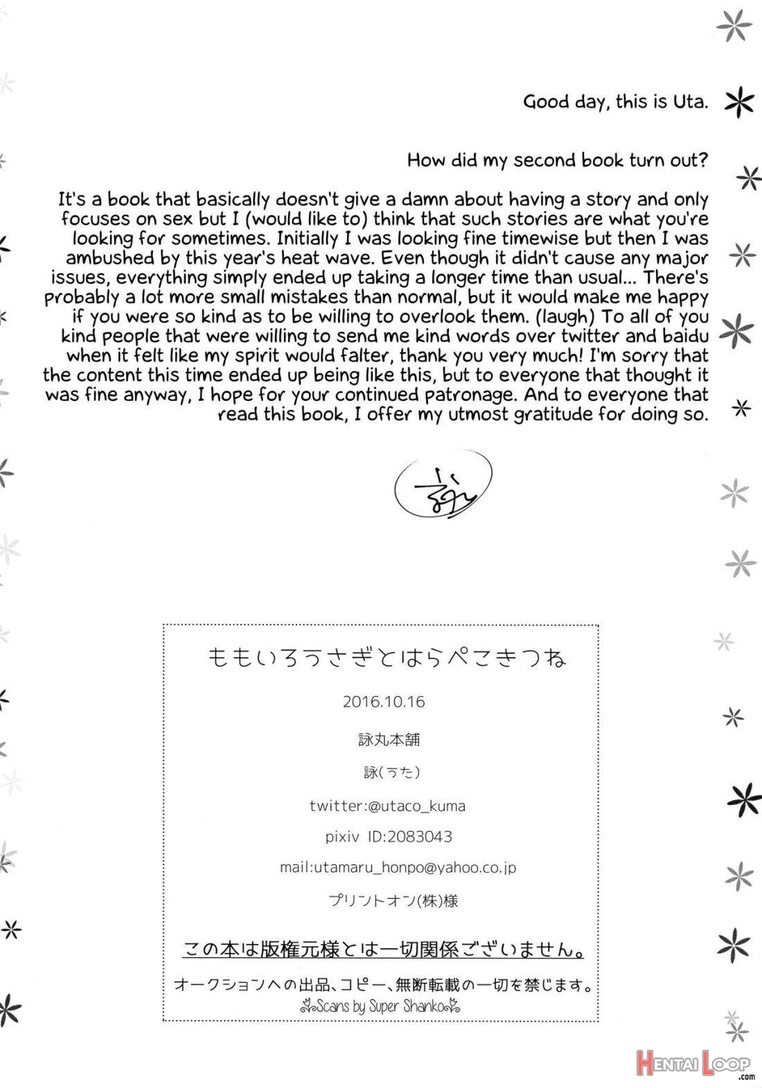 Momoiro Usagi to Hara Peko Kitsune page 28