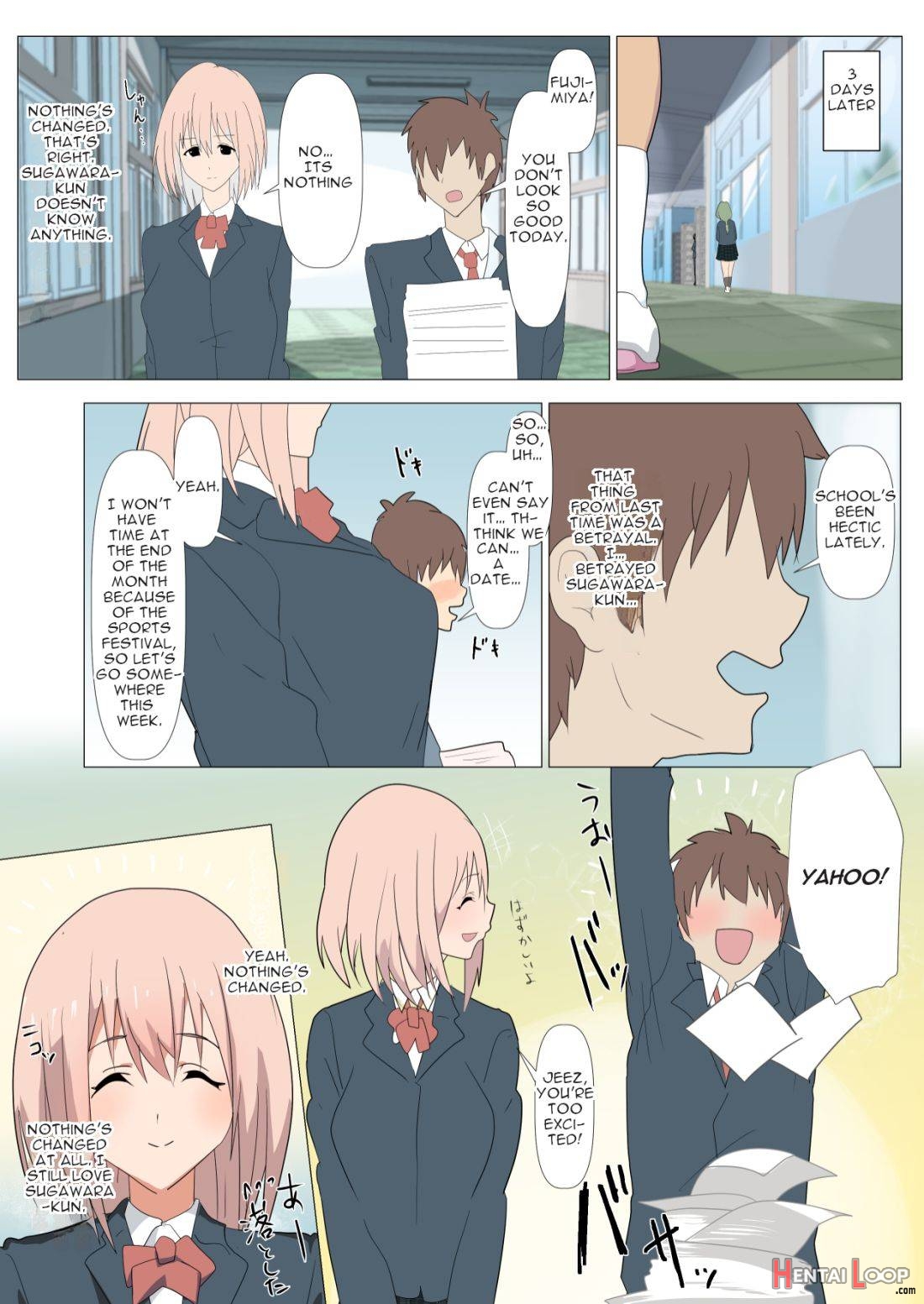 Ribbon no Ochita Hi ~Osananajimi no Kare no Shiranu Ma ni Class no Charao ni NTR sarete ita Hanashi. page 24