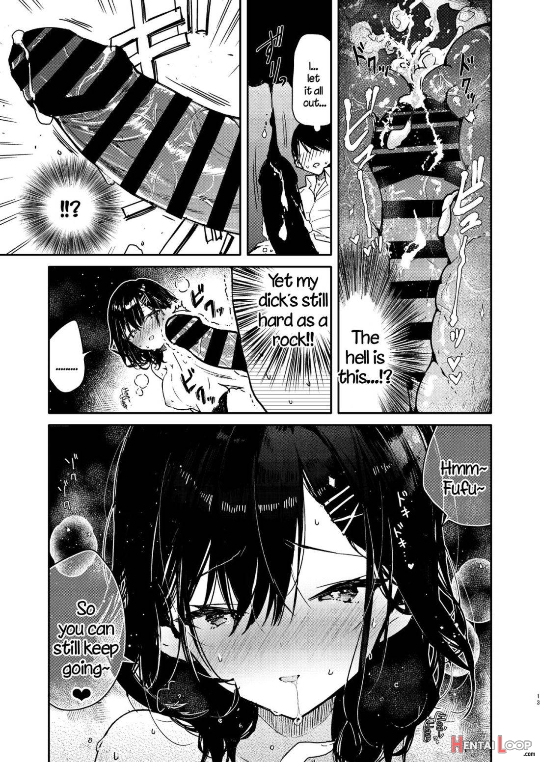 Seiyoku Tsuyome na Kanojo to Kinyoku Kaikin Renzoku Shasei Ecchi page 12