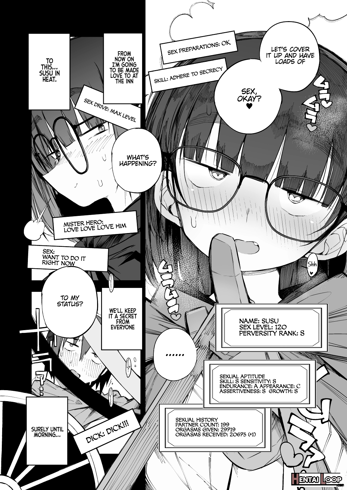The S-rank Pervert Status Of The Unfit Homely Girl In The Hero Party With A Ban On Love page 10