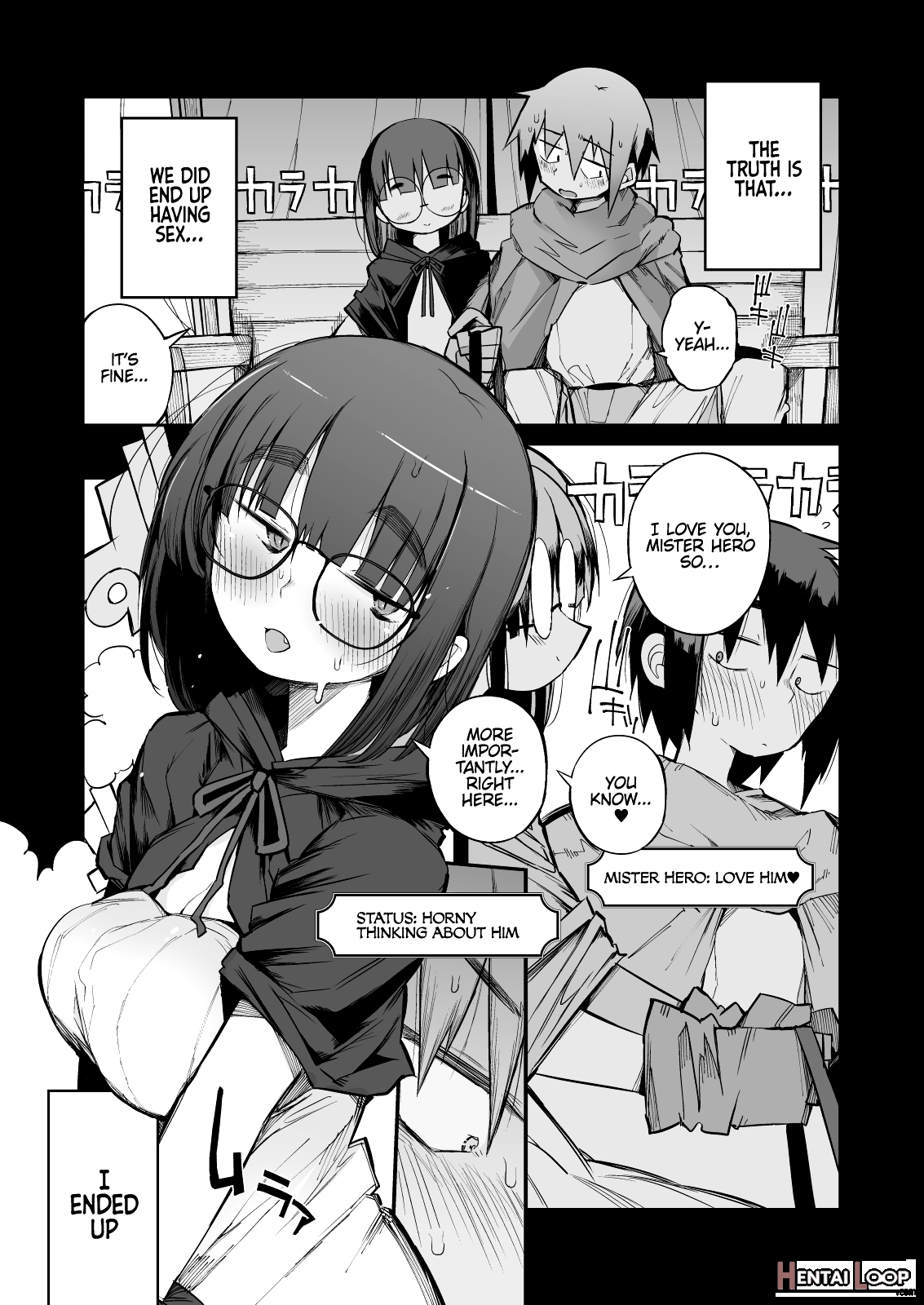 The S-rank Pervert Status Of The Unfit Homely Girl In The Hero Party With A Ban On Love page 7
