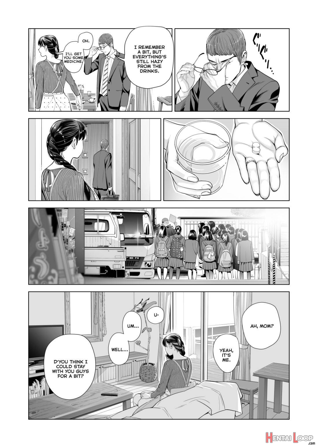 Tsukiyo no Midare Zake (Kouhen) Moonlit Intoxication ~ A Housewife Stolen by a Coworker Besides her Blackout Drunk Husband ~ Chapter 2 page 7