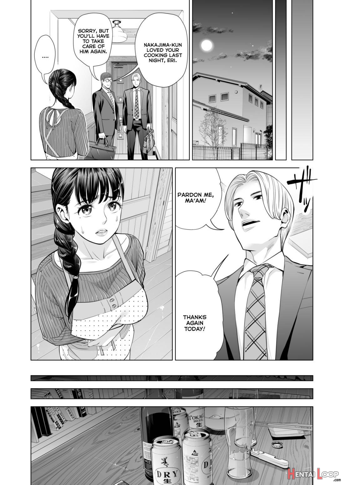 Tsukiyo no Midare Zake (Kouhen) Moonlit Intoxication ~ A Housewife Stolen by a Coworker Besides her Blackout Drunk Husband ~ Chapter 2 page 9