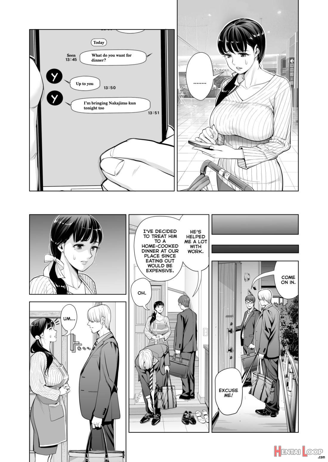 Tsukiyo no Midare Zake (Zenpen) Moonlit Intoxication ~ A Housewife Stolen by a Coworker Besides her Blackout Drunk Husband ~ Chapter 1 page 20