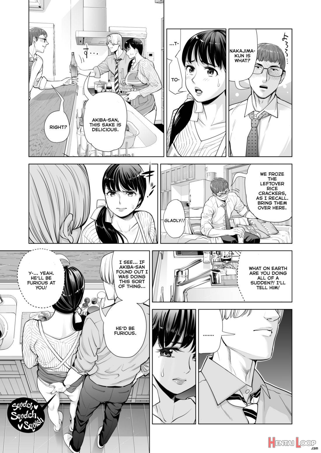 Tsukiyo no Midare Zake (Zenpen) Moonlit Intoxication ~ A Housewife Stolen by a Coworker Besides her Blackout Drunk Husband ~ Chapter 1 page 27