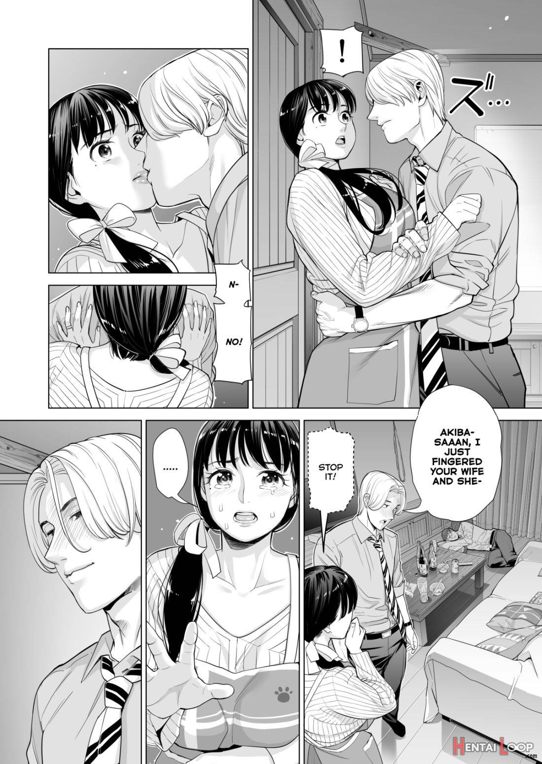 Tsukiyo no Midare Zake (Zenpen) Moonlit Intoxication ~ A Housewife Stolen by a Coworker Besides her Blackout Drunk Husband ~ Chapter 1 page 38