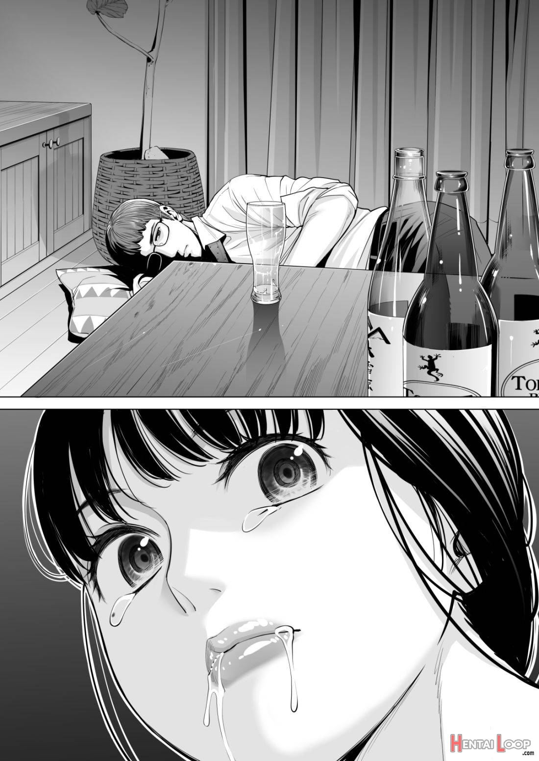 Tsukiyo no Midare Zake (Zenpen) Moonlit Intoxication ~ A Housewife Stolen by a Coworker Besides her Blackout Drunk Husband ~ Chapter 1 page 58