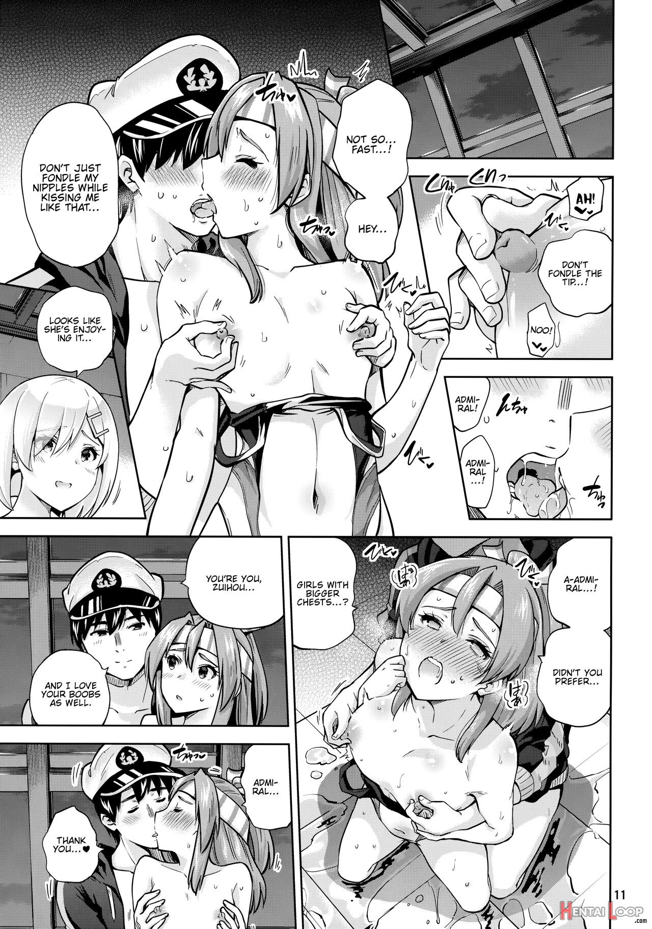 Zuihou And Hamakaze In Racing Swimsuits. page 13