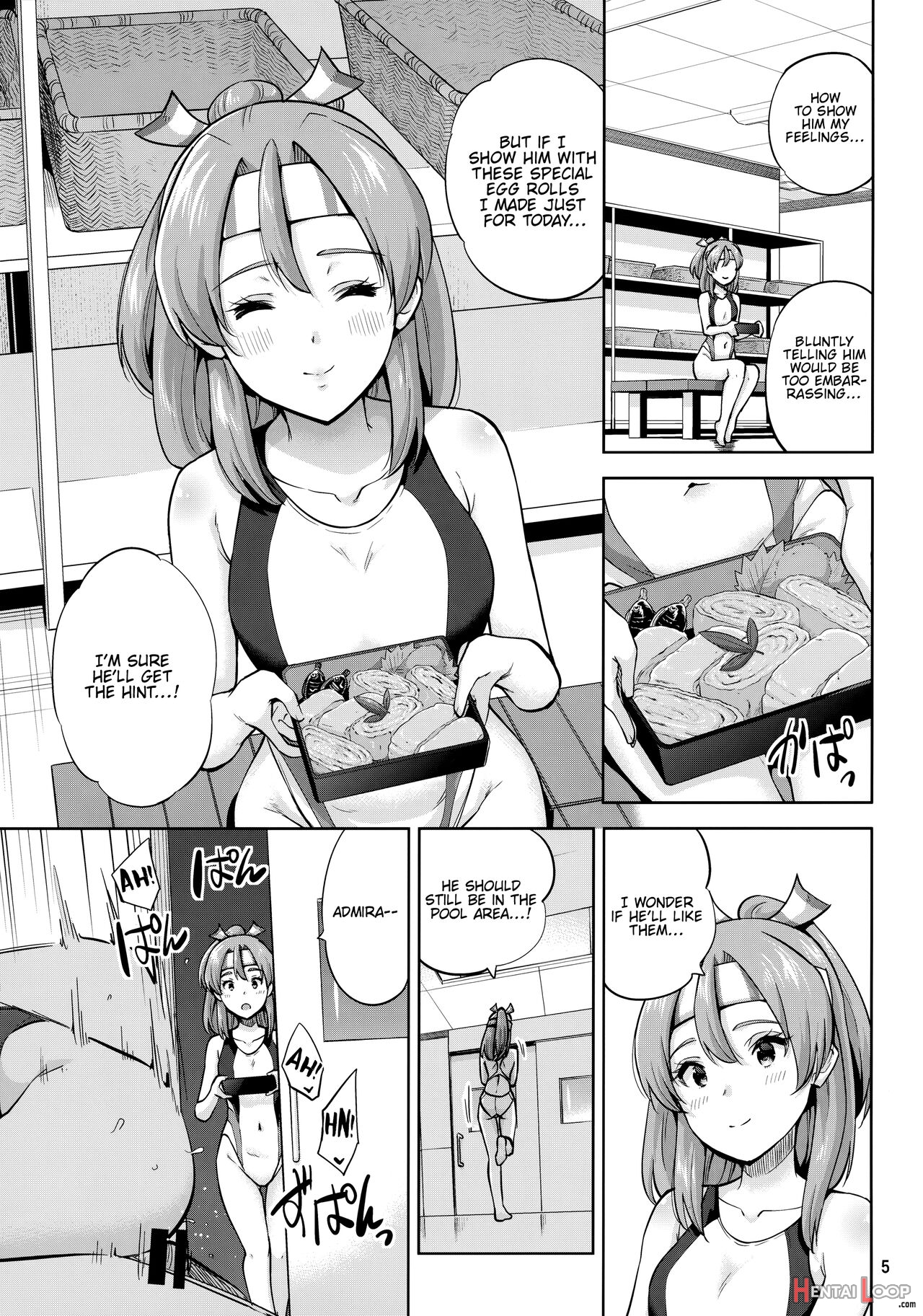 Zuihou And Hamakaze In Racing Swimsuits. page 7
