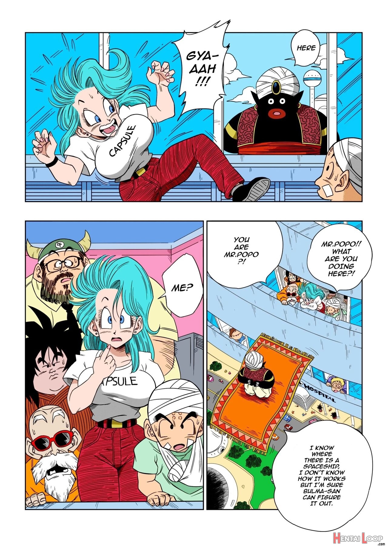 Dagon Ball - Bulma Meets Mr. Popo - Sex Inside The Mysterious Spaceship page 2