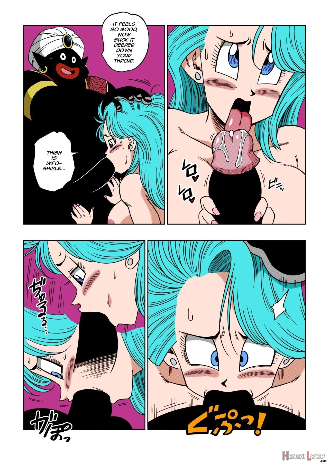 Dagon Ball - Bulma Meets Mr. Popo - Sex Inside The Mysterious Spaceship page 9