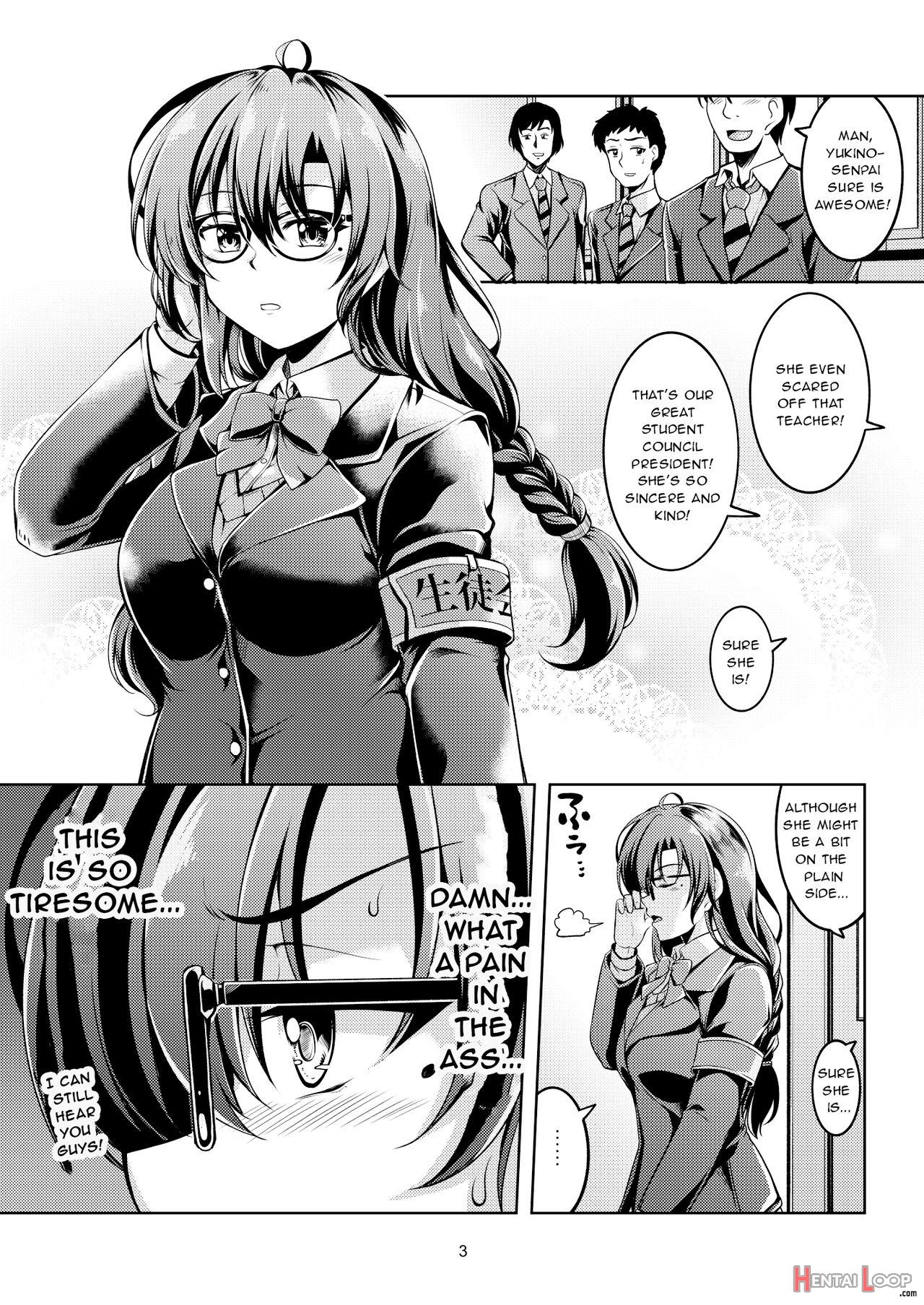 Darkside Streamer Take 1 Blackmail! The Fall Of The Anal Maniac Student Council President -yukino Kanami- page 7