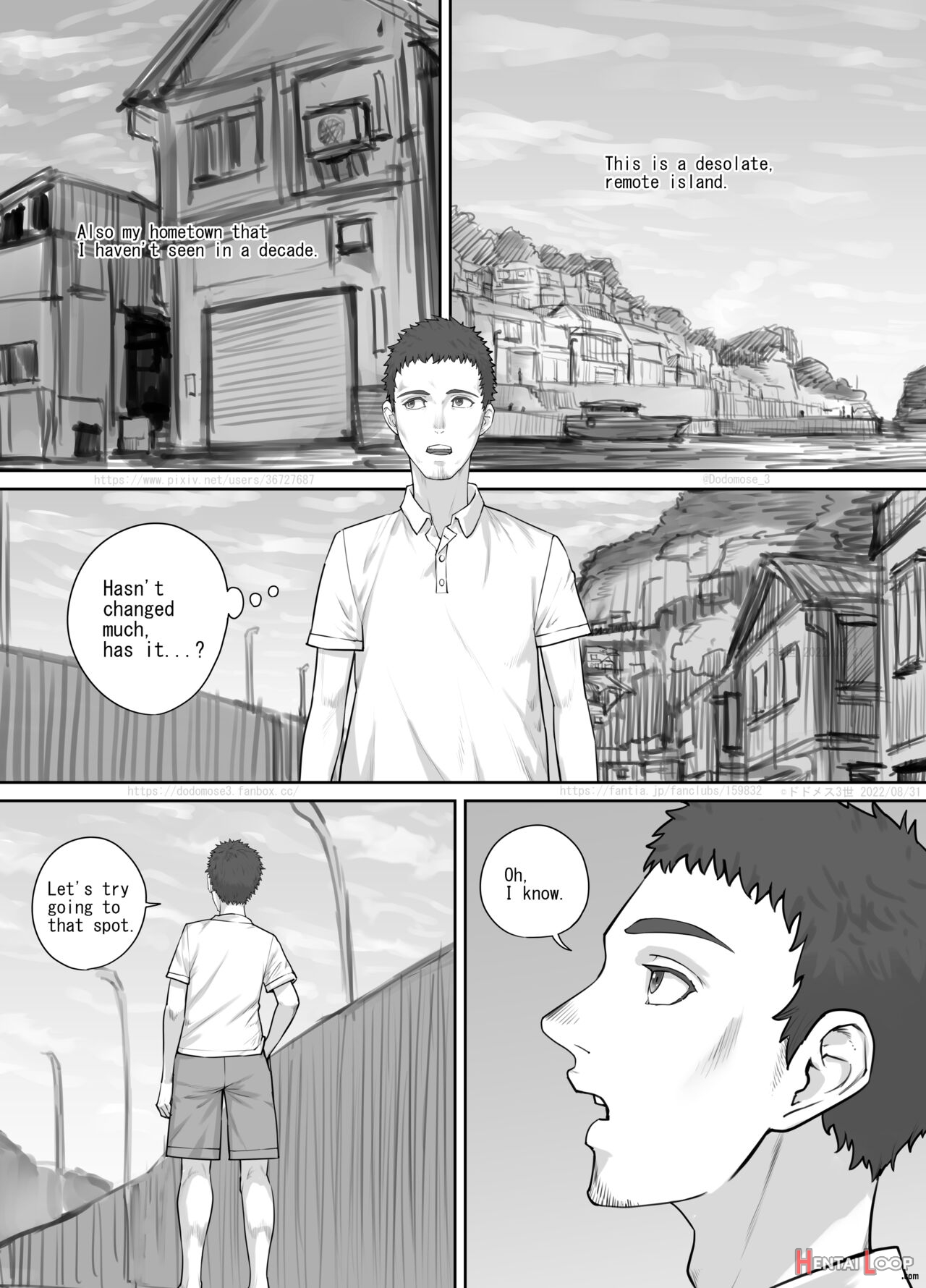 入江で出会った少女（english Version） page 2