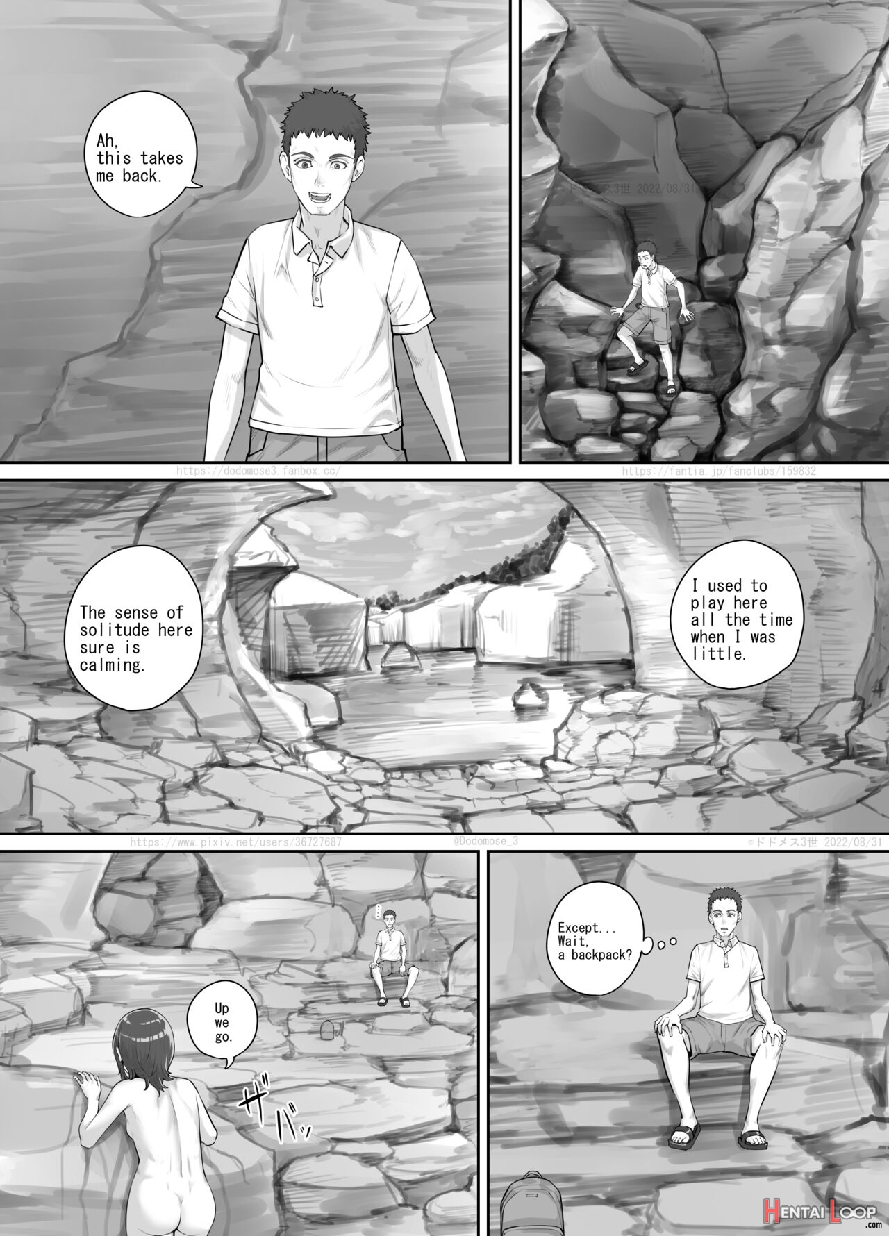 入江で出会った少女（english Version） page 3
