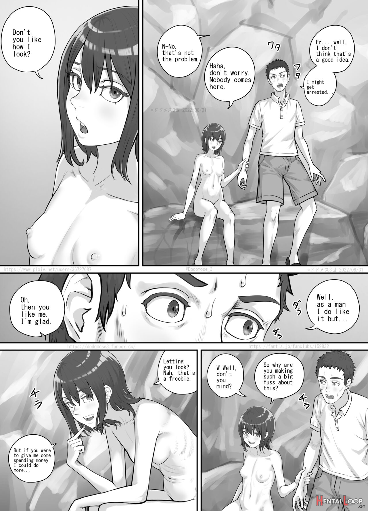 入江で出会った少女（english Version） page 6