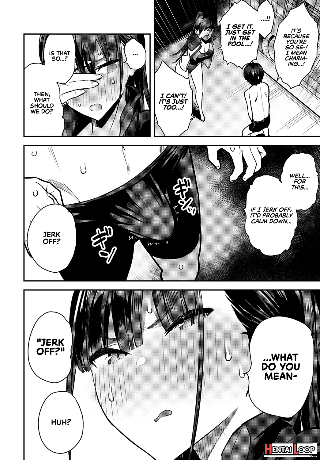 Getting Jerked Off By The Swimming Club Senpai page 6