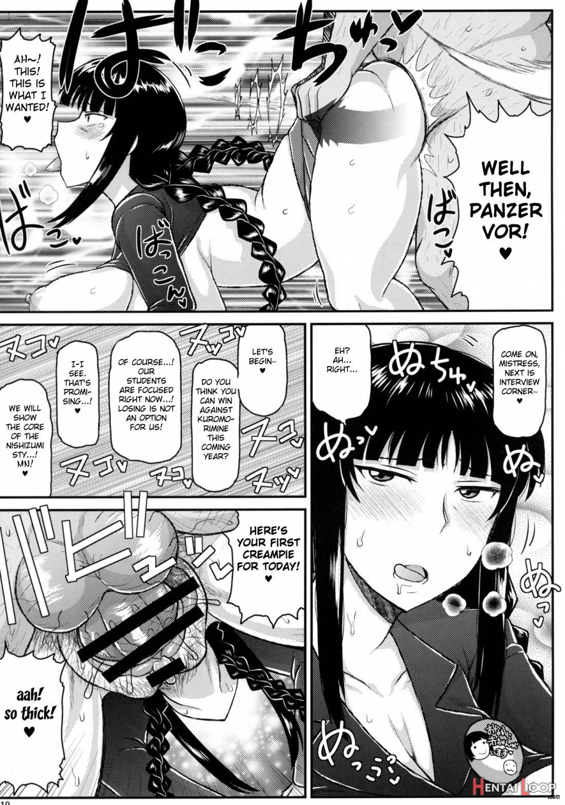 Girl?s & Semen III Nishizumi Shiho no Moteamashita Ureure Body o Chuunen Chinpo de Soutou Sakusen! Iemoto Ransou ni Idenshi Seichuu Butai Shinkou Kaishi ~Tane wa Maiorita~ page 18