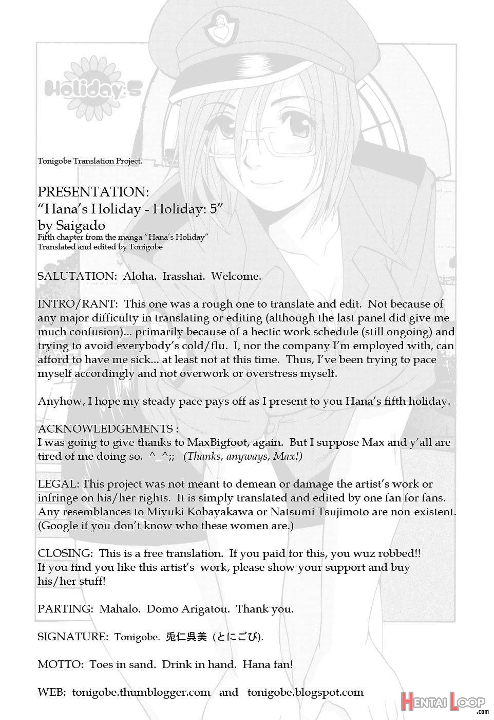 Hana-san no Kyuujitsu – Hana’s Holiday page 103