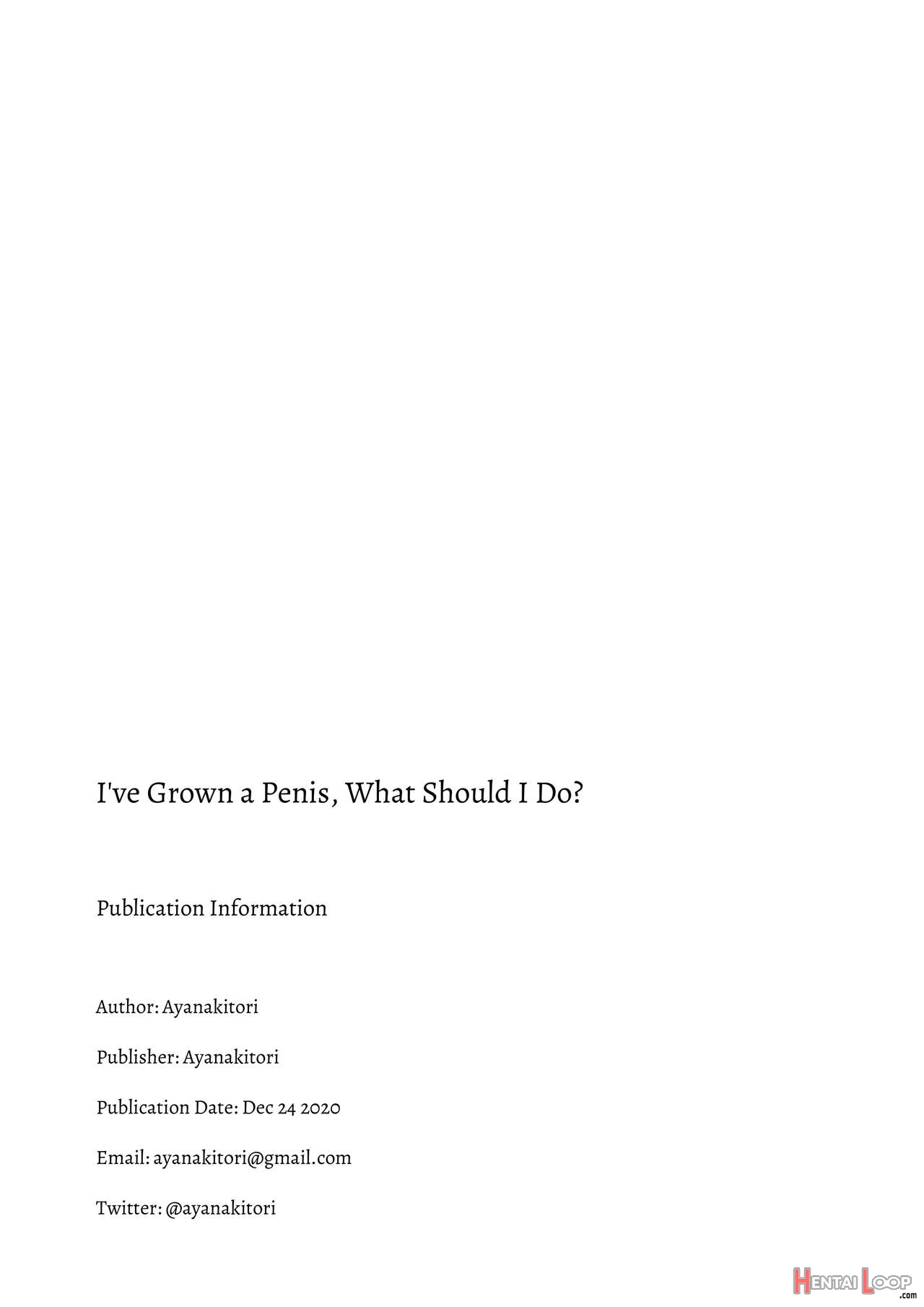 I’ve Grown A Penis, What Should I Do? page 71