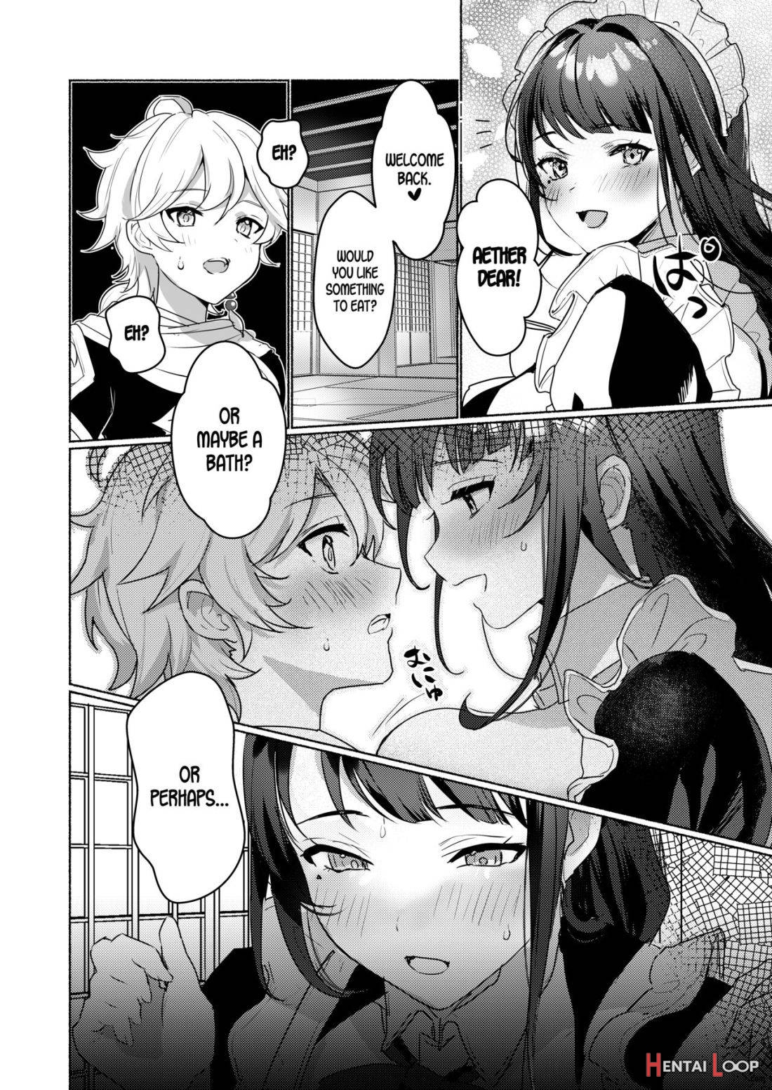 Inazuma Clumsy Maid Chaya ~ Cosplay Sex With The Unusually Horny Maids ~ page 2