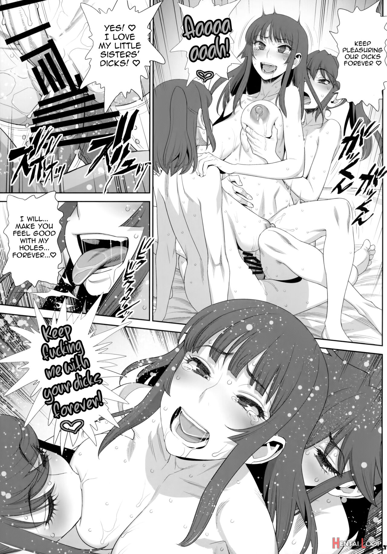 Inran Futanari Sanshimai Asa Made 3p Nama Sex page 10