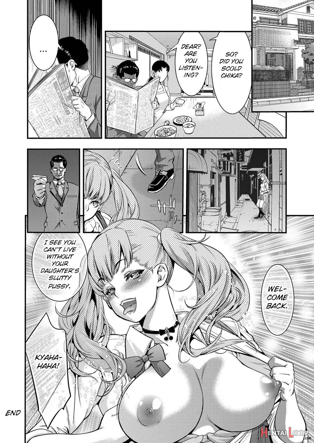 JK Bitch Gyaru ga Enkou o Chichioya ni Okorareta node Kinshin Soukan Shite yatta page 22