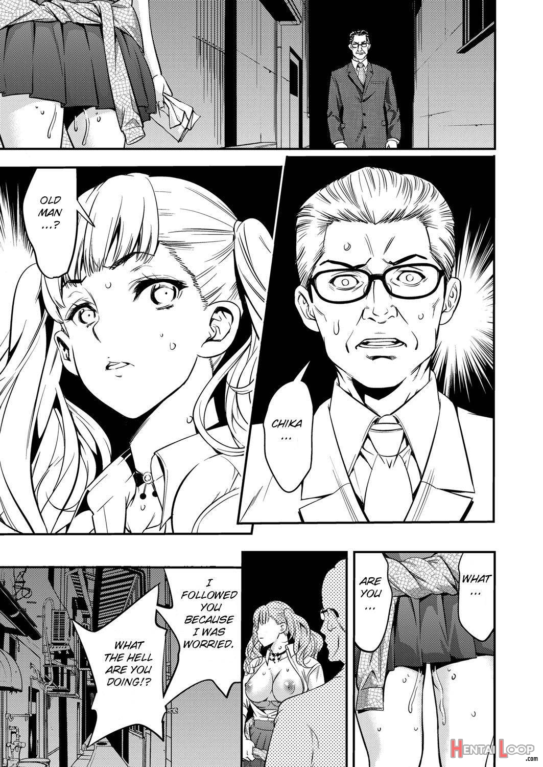 JK Bitch Gyaru ga Enkou o Chichioya ni Okorareta node Kinshin Soukan Shite yatta page 9