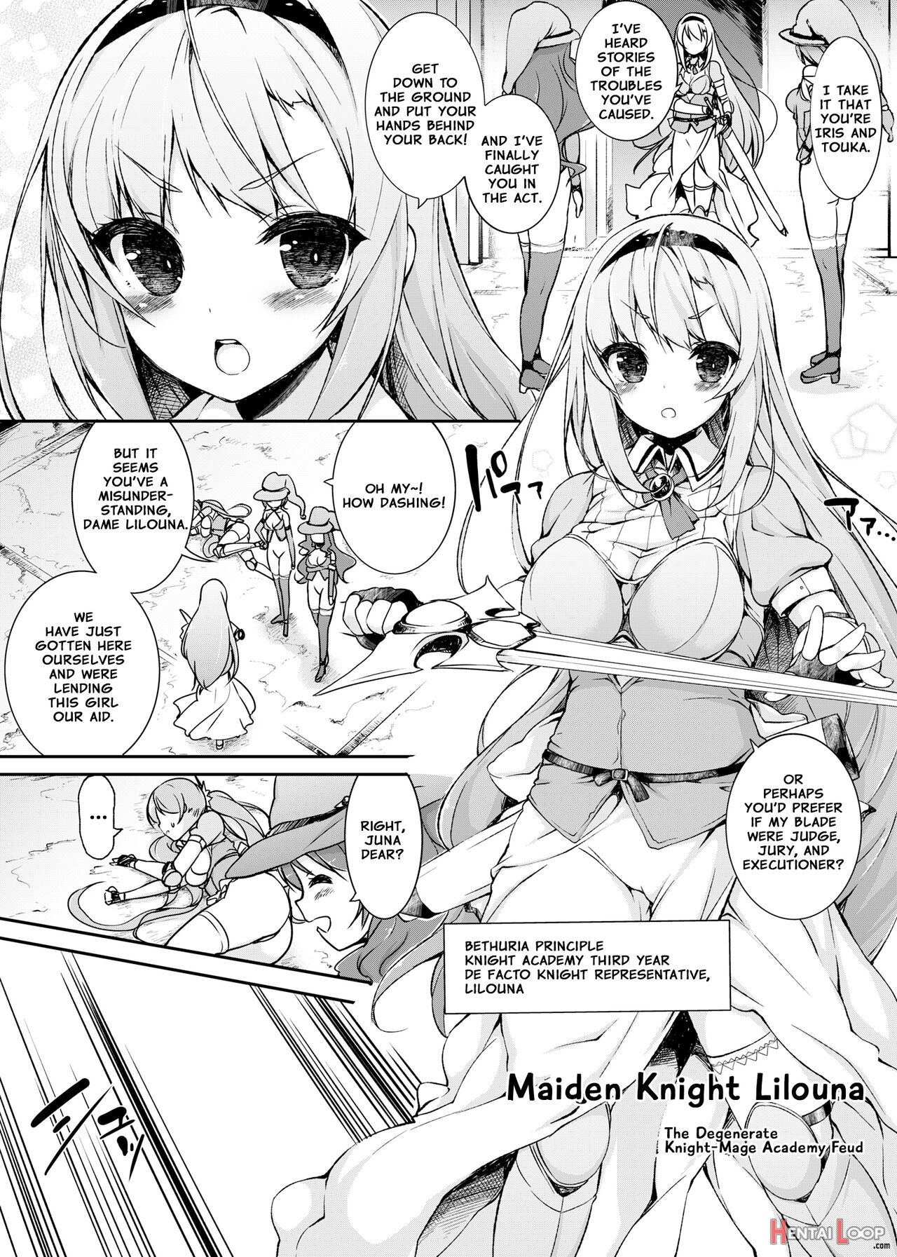 Maiden Knight Lilouna ~the Degenerate Knight-mage Academy Feud~ page 3