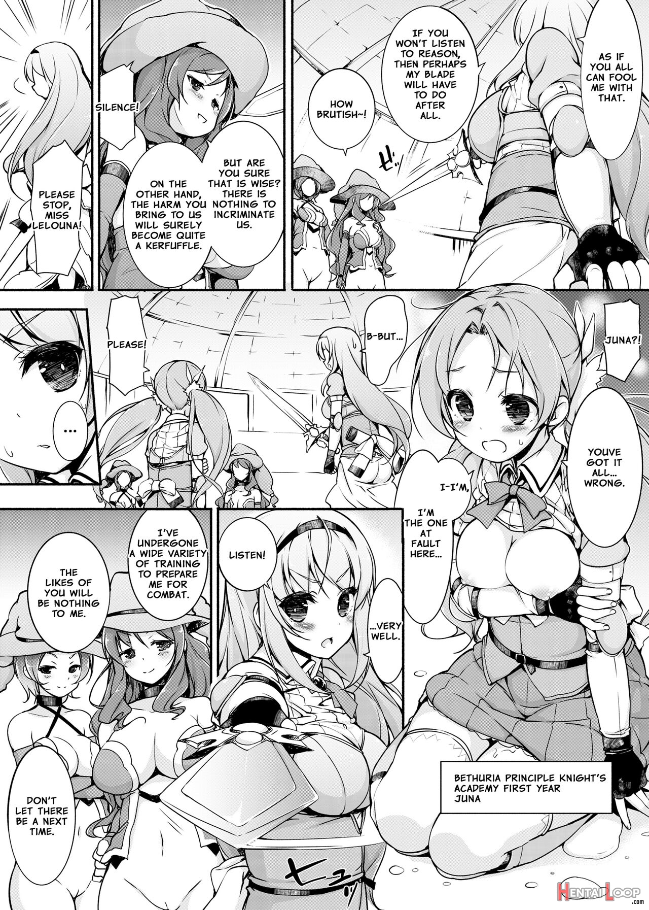 Maiden Knight Lilouna ~the Degenerate Knight-mage Academy Feud~ page 4