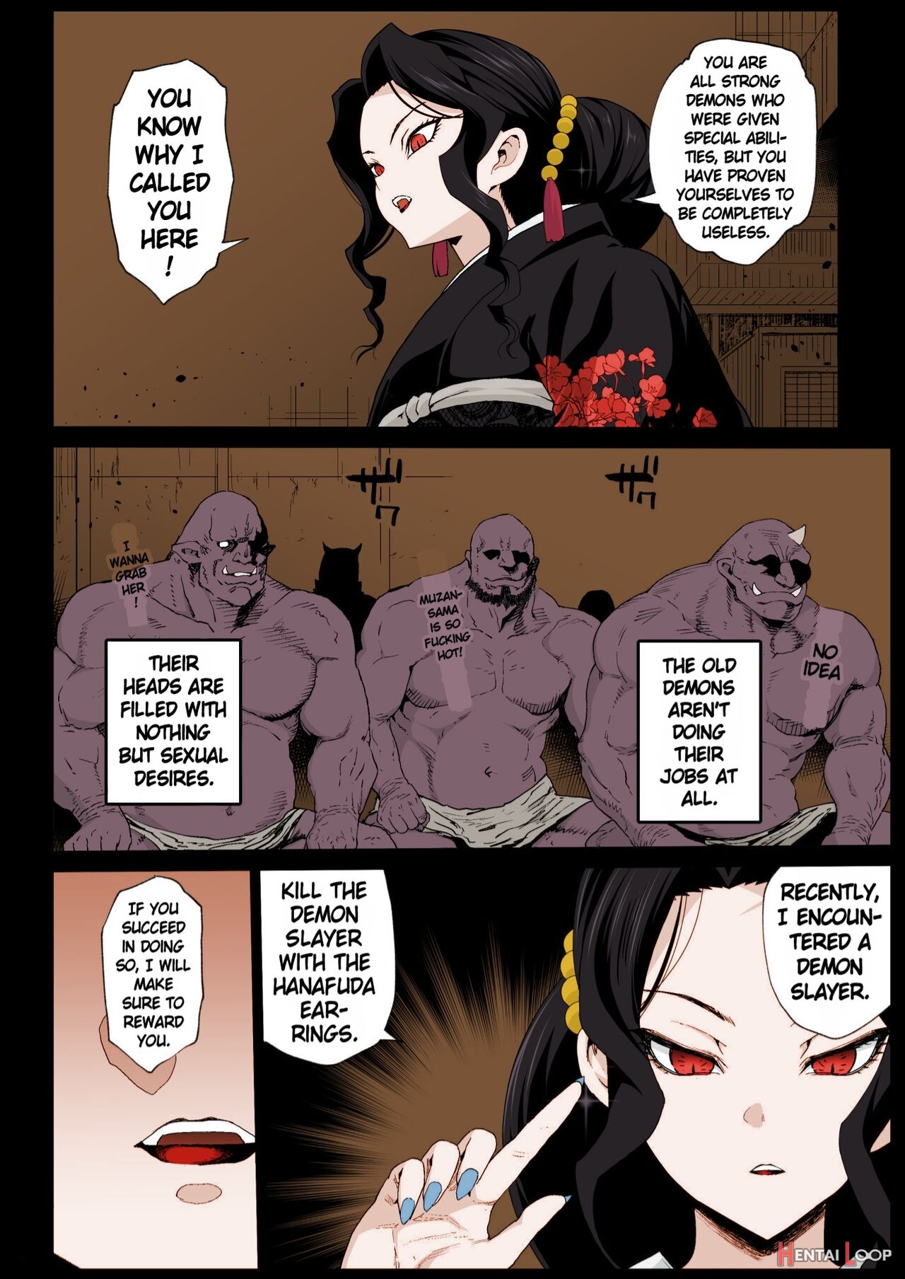 Making A Mess Of Lady Muzan-sama - Rape Of Demon Slayer 4 page 3