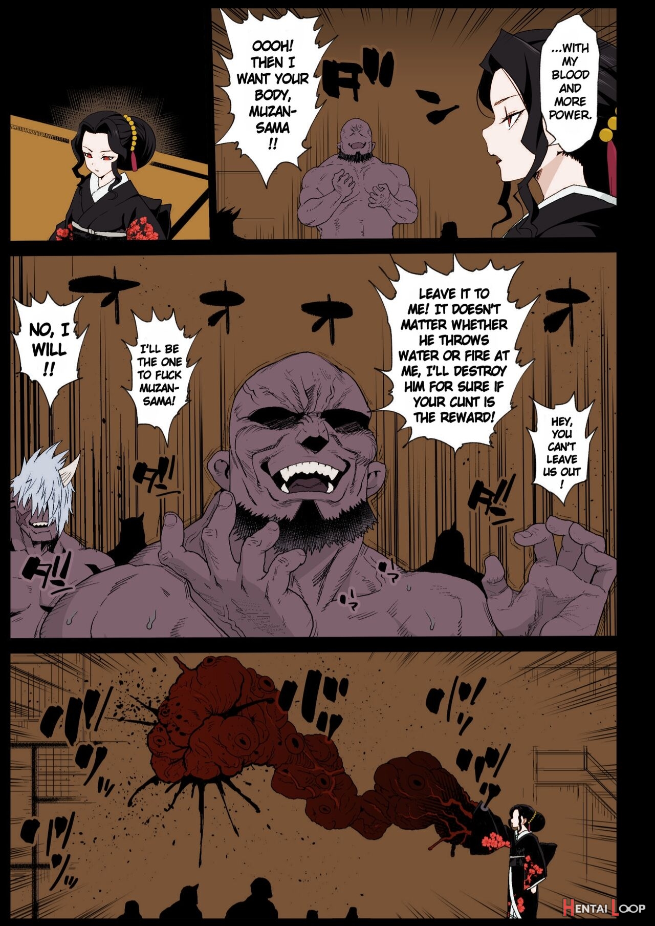 Making A Mess Of Lady Muzan-sama - Rape Of Demon Slayer 4 page 4